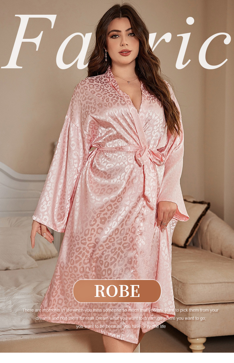 Bathrobe - プラスサイズのローブパジャマ女性寝間着ナイトガウンセクシーなフェイクシルクローブ夏カジュアル薄い部屋着シンプルなバスローブスパースター