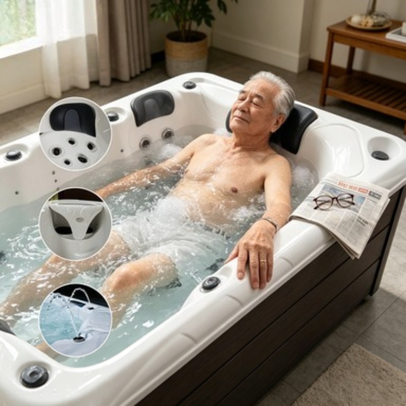Spa Massager - マッサージ浴槽 アクリル製 ジャグジー スパ ホットタブ 屋外用
