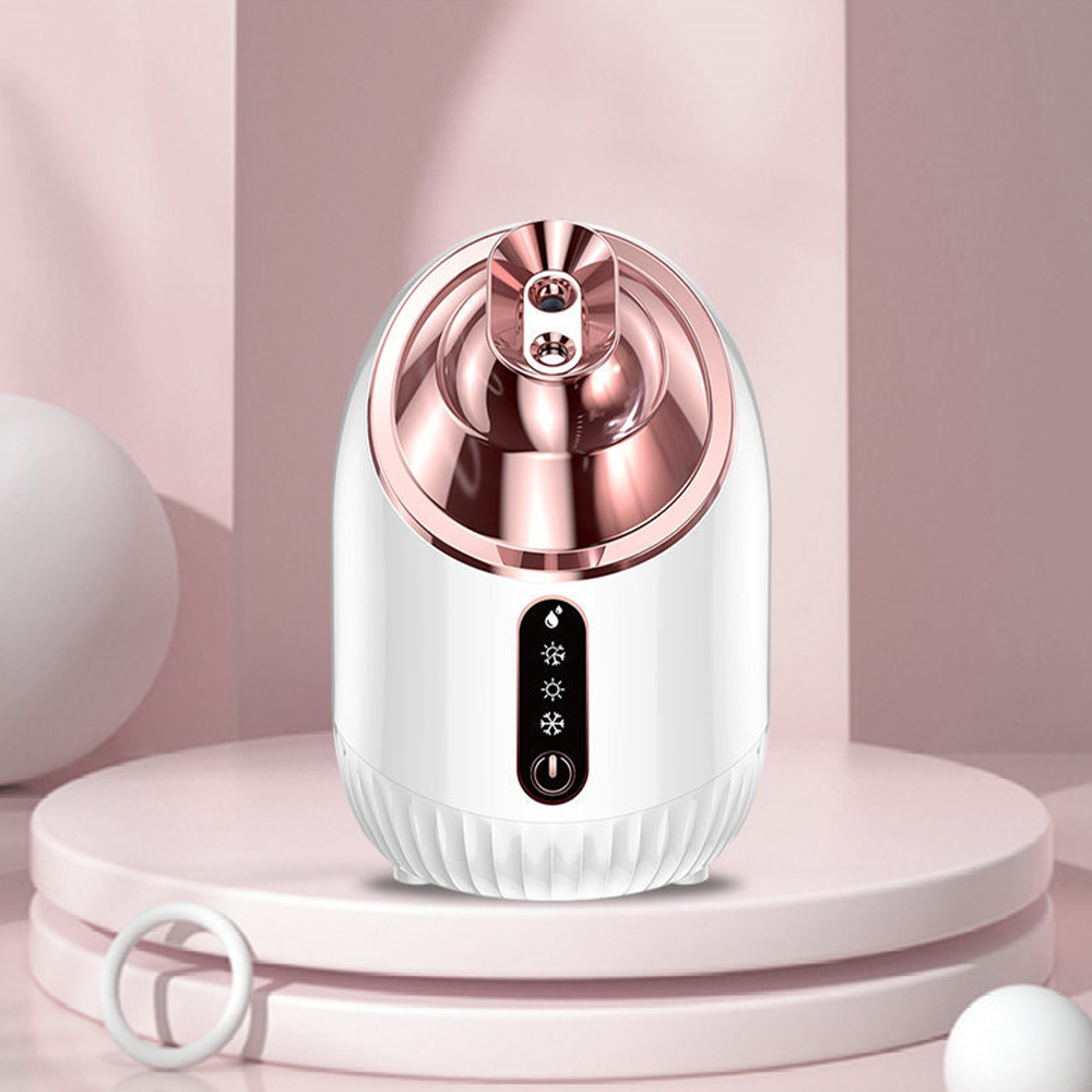 Face Steamer - フェイシャルスチーマー 冷温ミスト加湿器 フェイスサウナ ベポライザー 深層洗浄 スキンケア
