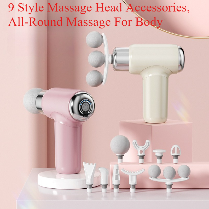 Massage Gun - マッサージガン ポータブル ミニ ハンドヘルド 筋膜ガン 深部組織筋肉リラックス
