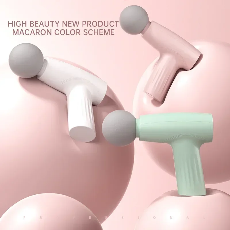 マッスルミニピンクマッサージガン深部組織ハンドヘルドマッサー - Massage Gun のレビューと価格