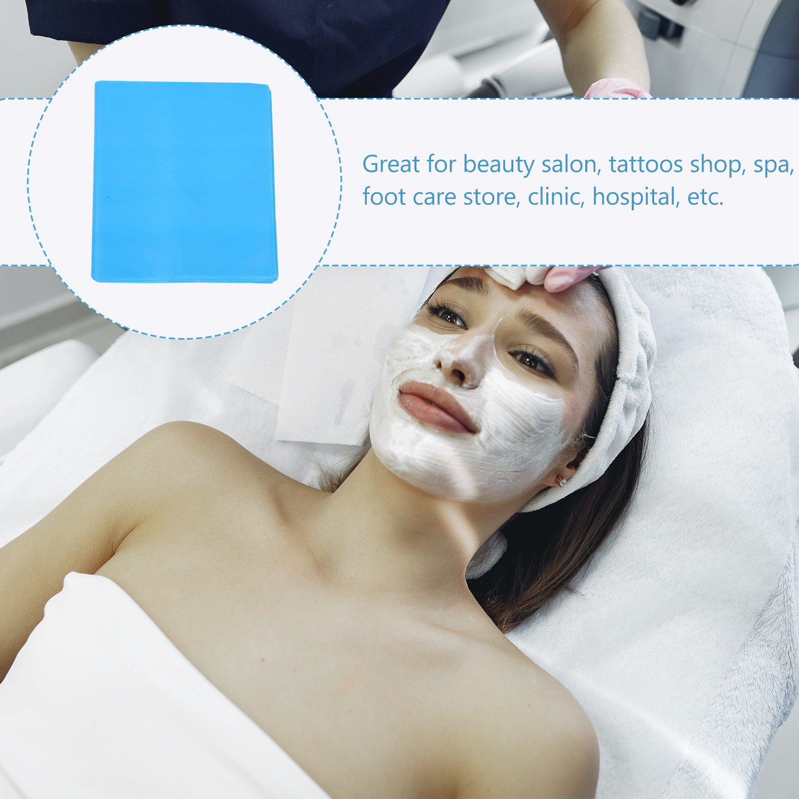 100枚入り、使い捨ての厚手で柔らかく吸水性の高いフットタオ - Foot Spa のレビューと価格