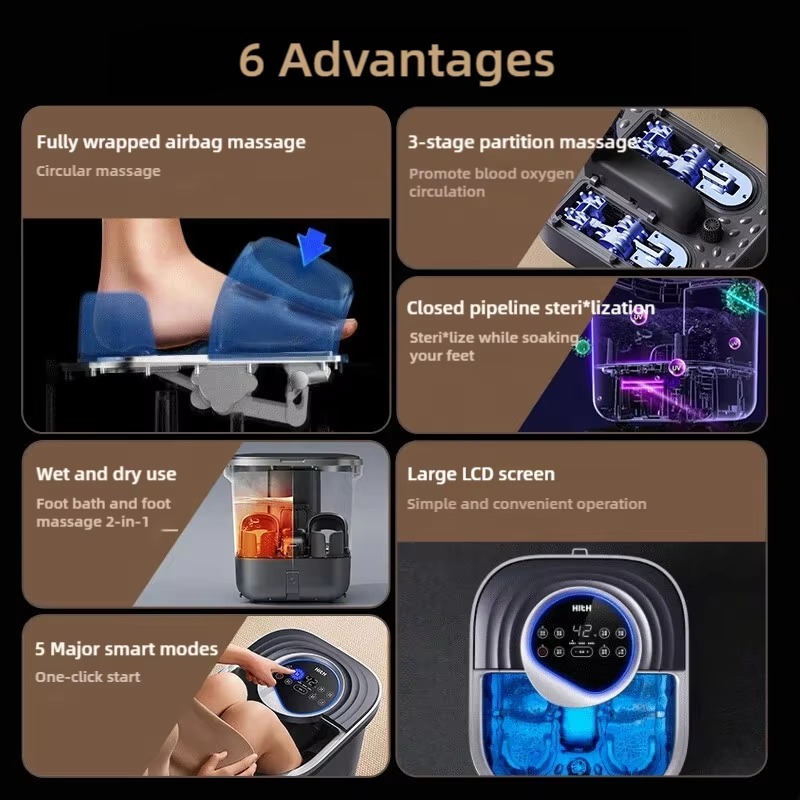 ポータブル電動フットマッサージャー LCDスクリーン付き 5 - Spa Massager のレビューと価格
