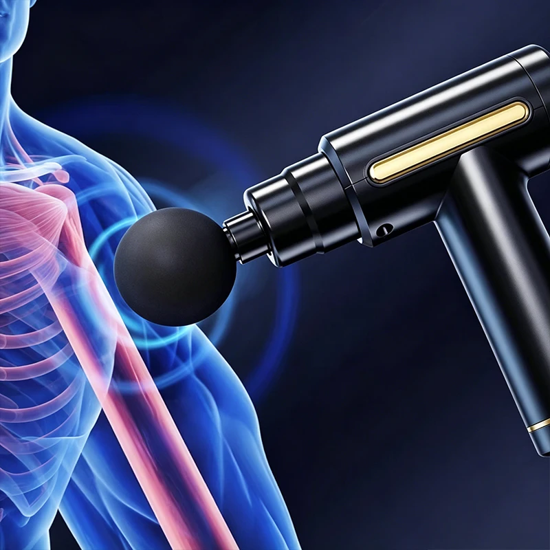 6段階速度調整ミニ電動筋膜リリースガン、深部組織マッサージ器 - Massage Gun のレビューと価格