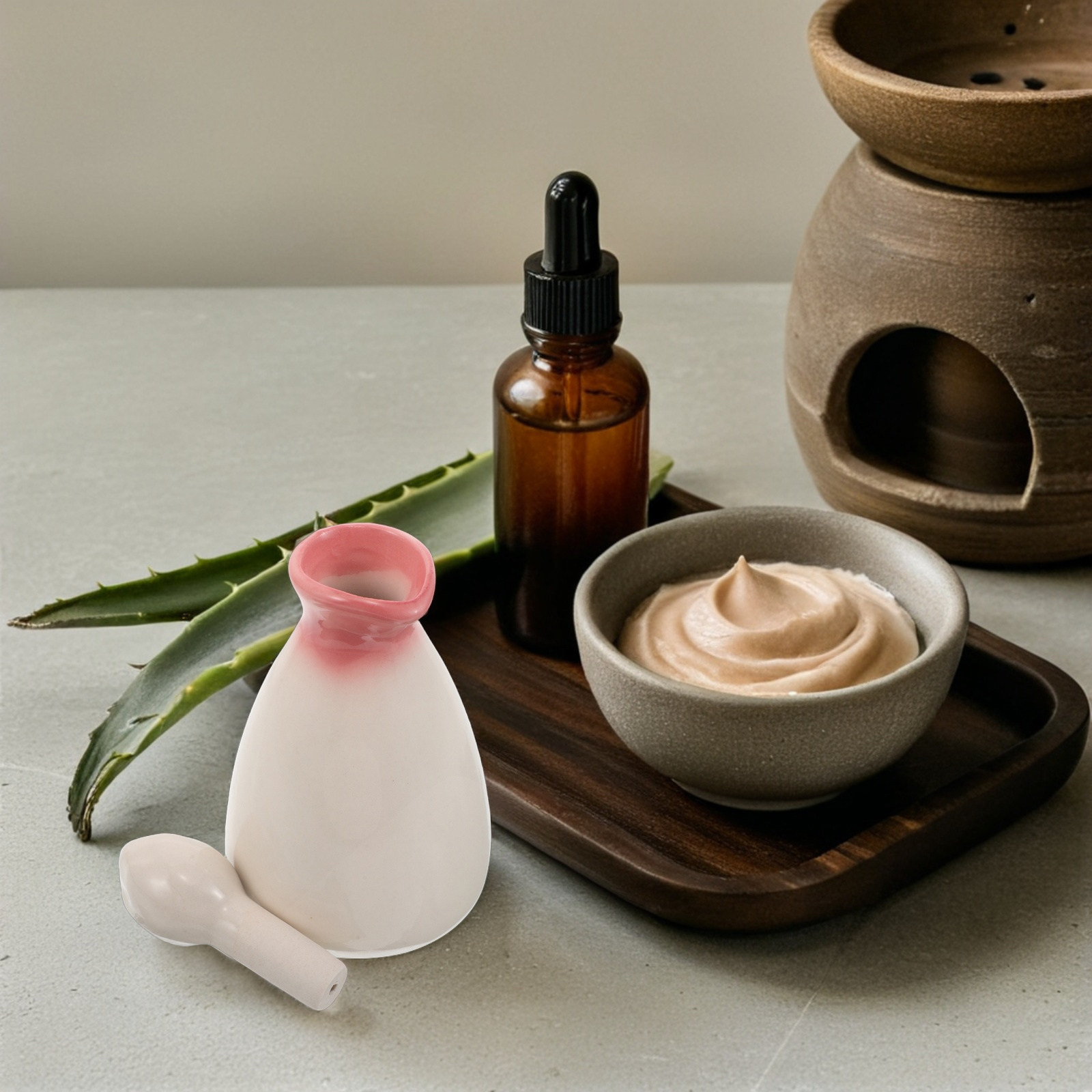 40 ミリリットルセラミックエッセンシャルオイルボトル和風ミ - Spa Massager のレビューと価格