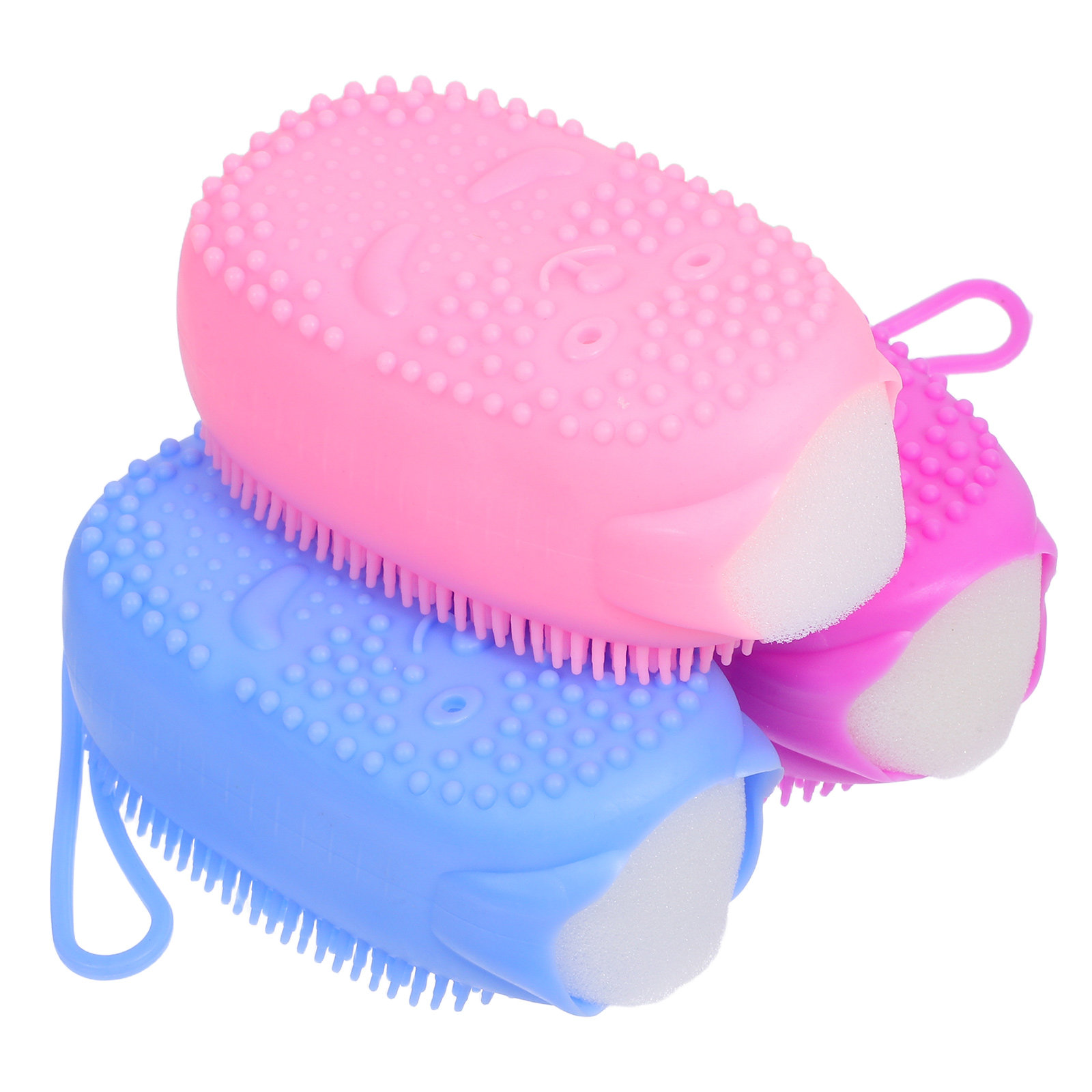 3個入り、角質除去用スポンジ、ボディスクラバー、シリコン製バ - Body Brush のレビューと価格