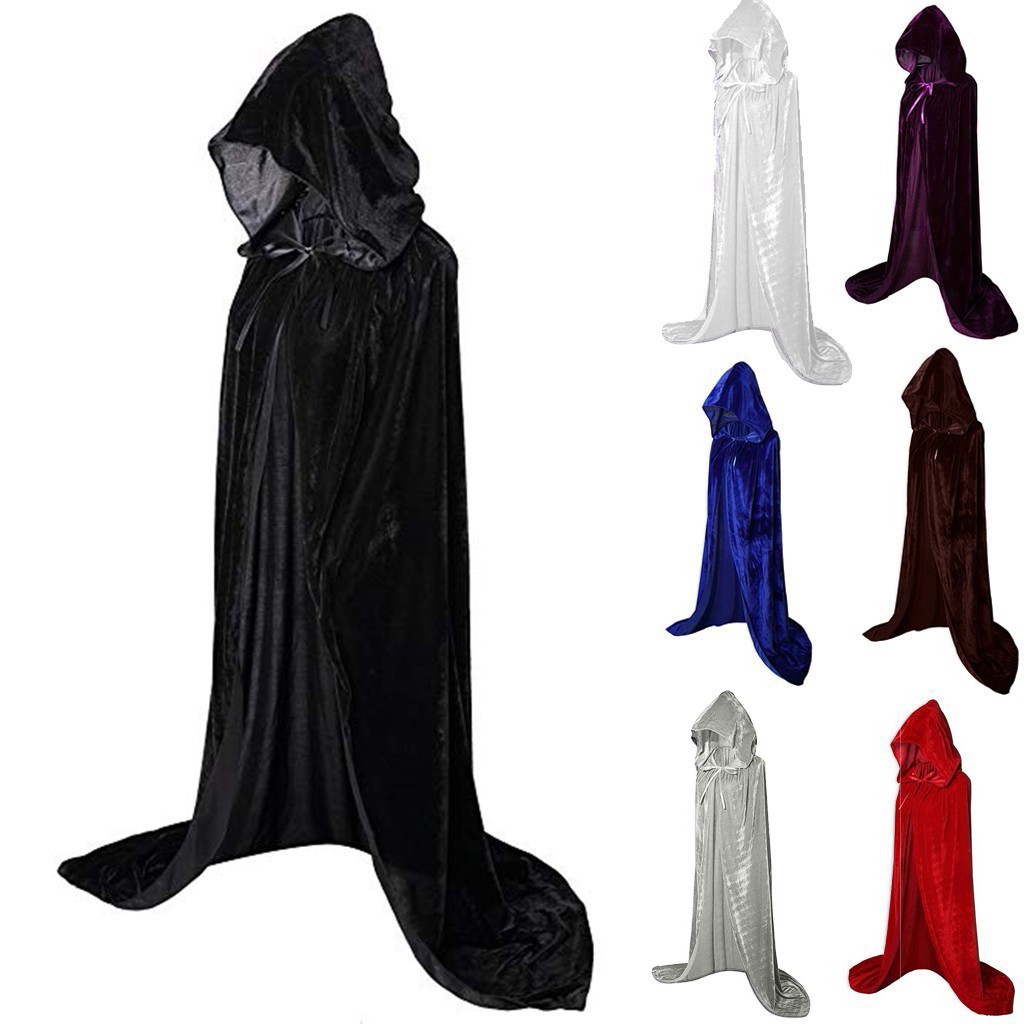 ハロウィンマント ゴシックフード付きマント 大人用エルフ魔女 - Bathrobe のレビューと価格