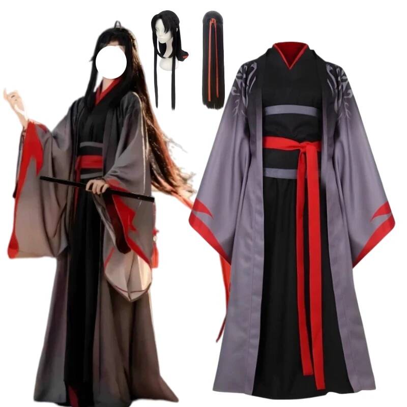 アニメ「魔道祖師」魏無羨コスプレ衣装古代漢服ロングローブスー - Bathrobe のレビューと価格