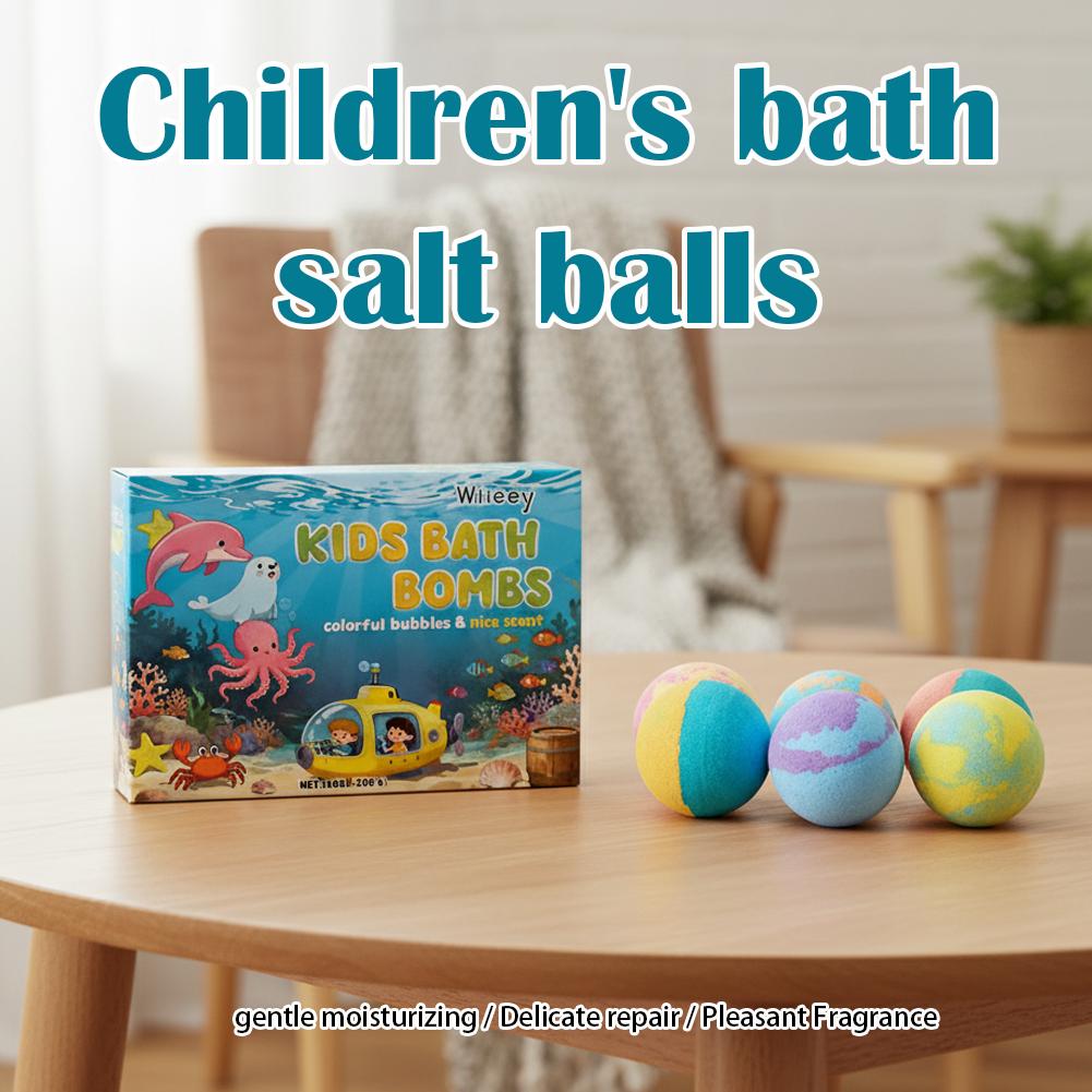 6個入り/箱 カラフルなバスボム、泡立ちのあるスパボール、子 - Bath Salts のレビューと価格