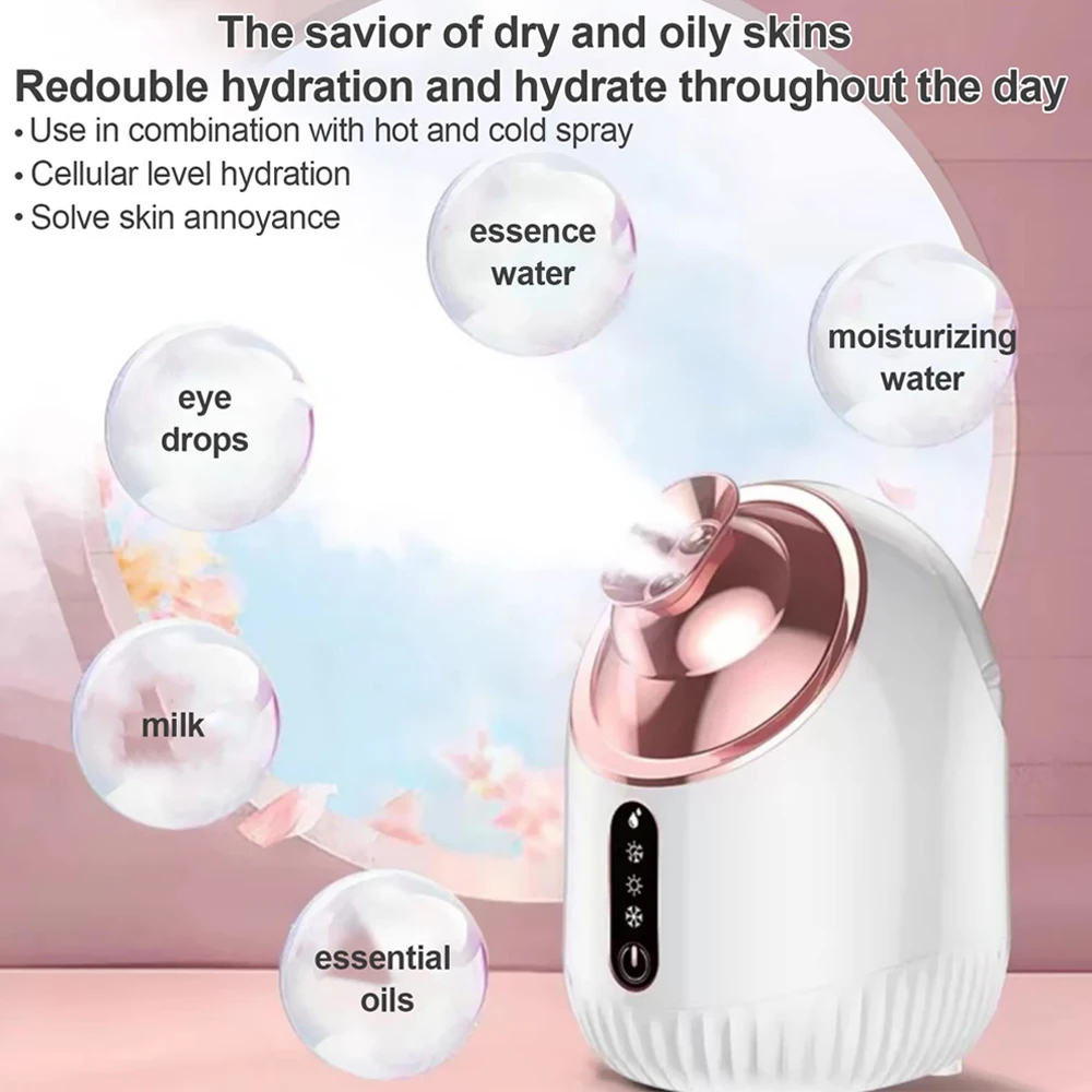 フェイシャルスチーマー 冷温ミスト加湿器 フェイスサウナ ベ - Face Steamer のレビューと価格