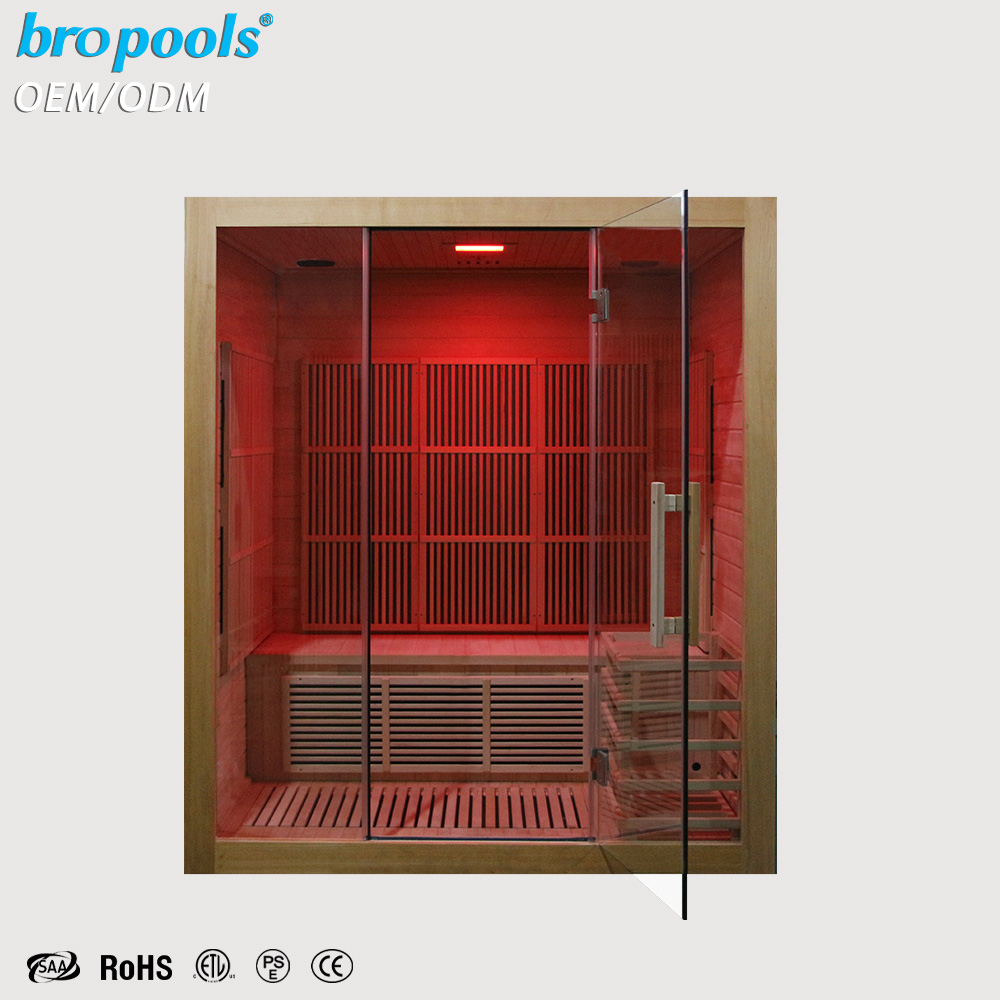 モダンなヘムロック材を使用した、遠赤外線サウナキャビン。屋内 - Spa Wellness Gym のレビューと価格