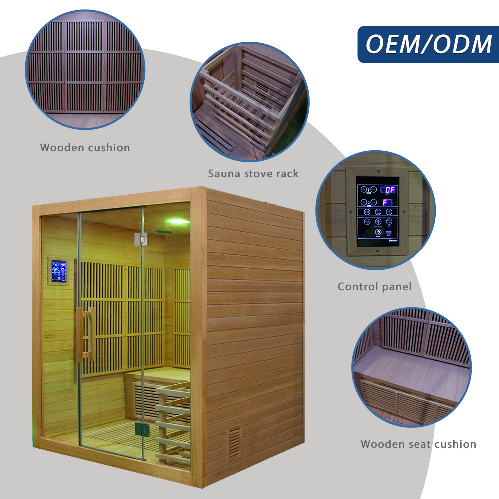 モダンなヘムロック材を使用した、遠赤外線サウナキャビン。屋内 - Spa Wellness Gym のレビューと価格