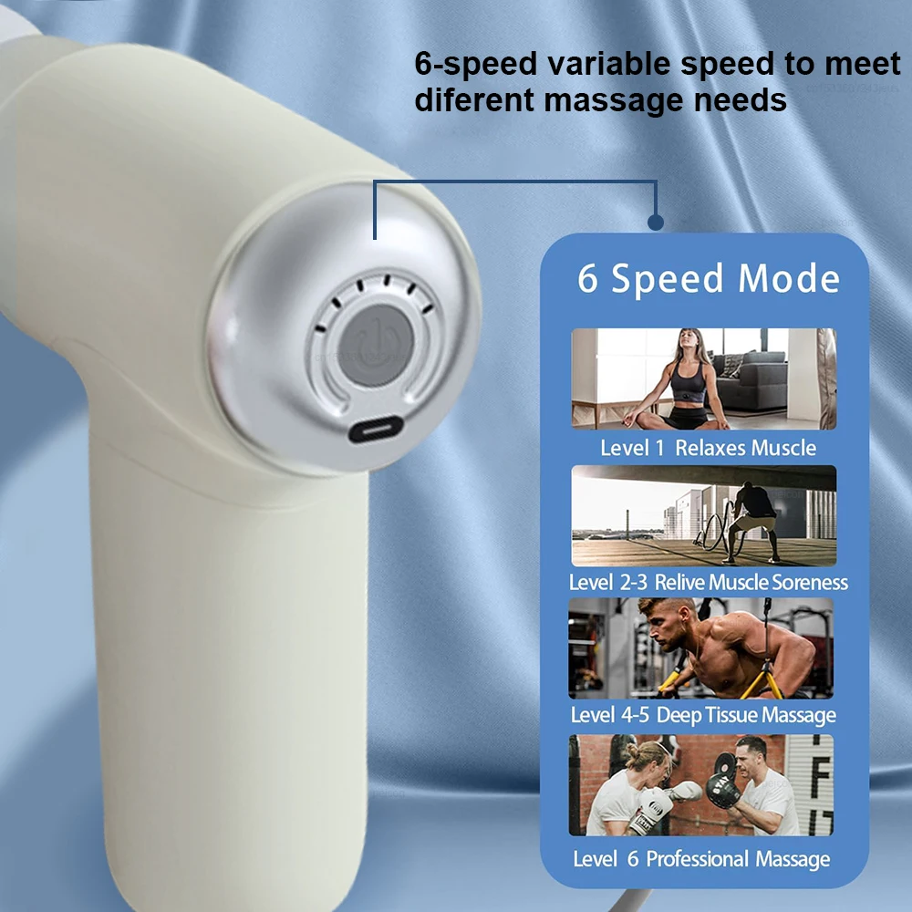 マッサージガン ポータブル ミニ ハンドヘルド 筋膜ガン 深 - Massage Gun のレビューと価格